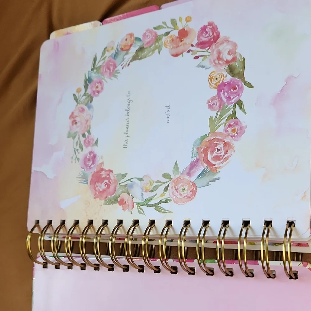 Floral Agenda Planner